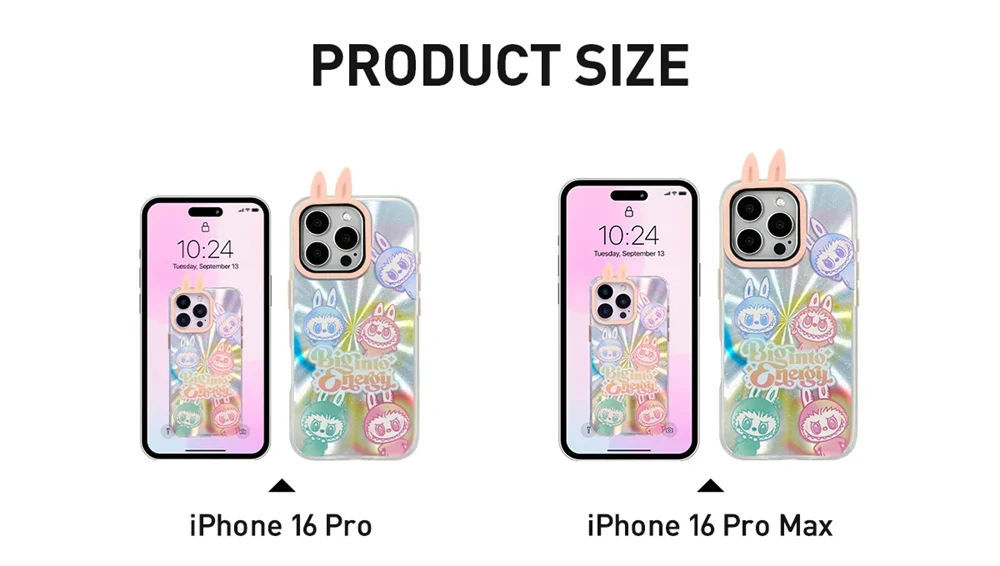 POP MART Labubu Case - Iphone 16 Pro & Max Energy Series