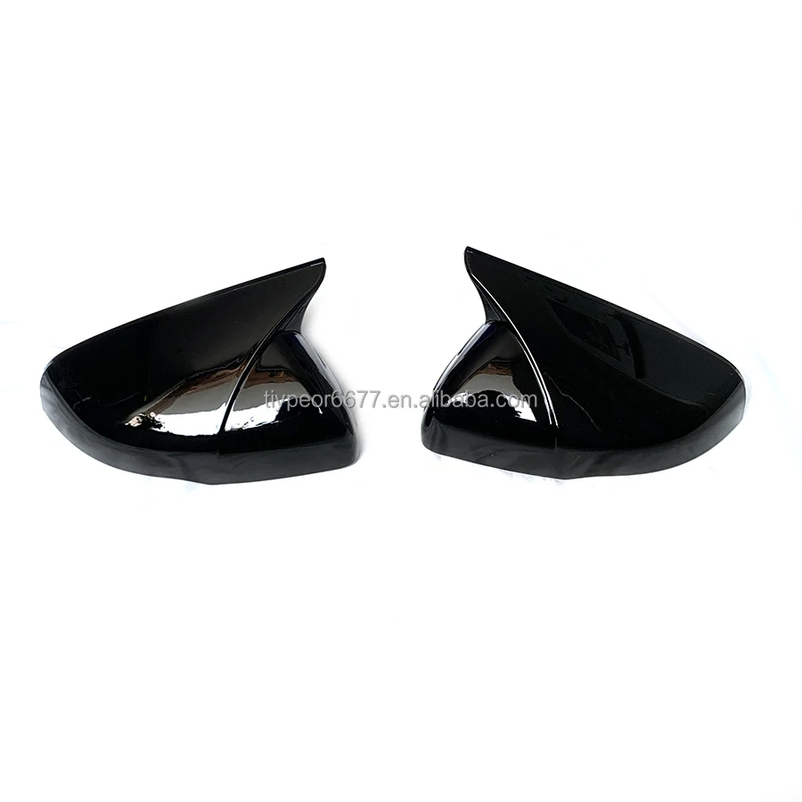 product new gloss black door rear view mirror cover trim for kia sorento 2019 2022 2020 2021 tiypeor exterior accessories body kits-3