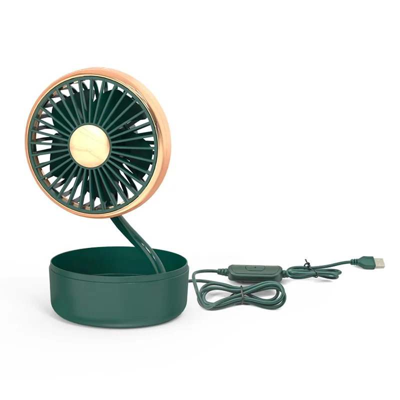 2023 portable mini fan desktop work office brushless motor low noise bendable hose CE F302A other fans