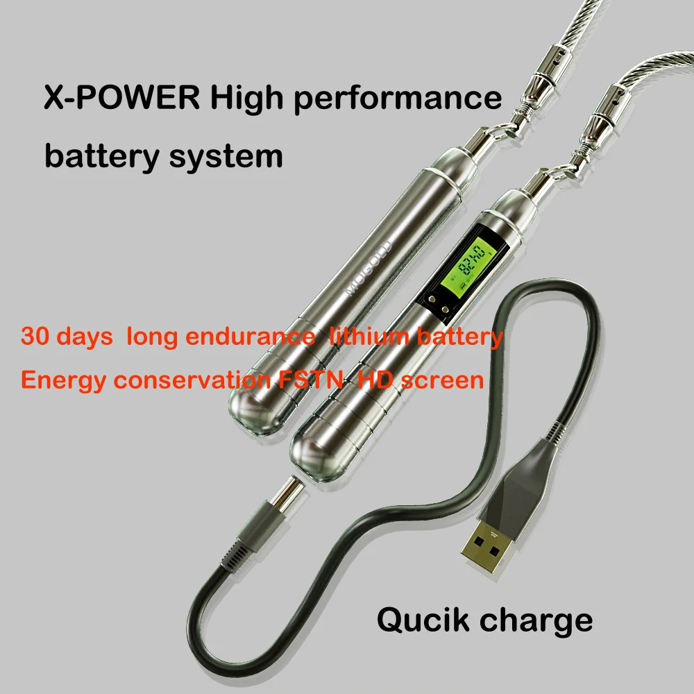 2022 Wholesale Screen Display Smart Digital Aluminum Weighted Jump Rope