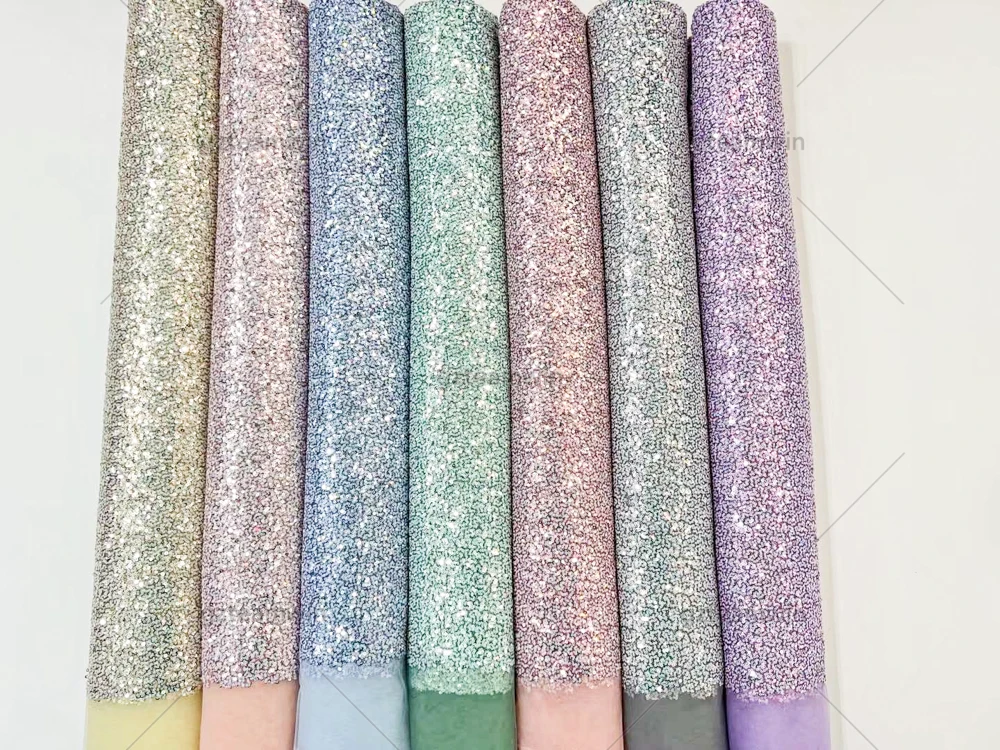 Wholesale 100% Polyester Colorful Sequin Fabric Dance White Sequin ...