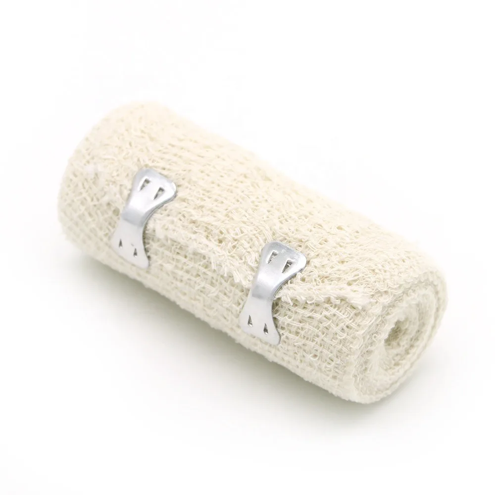 Surgical dressing bleached elastic crepe bandage