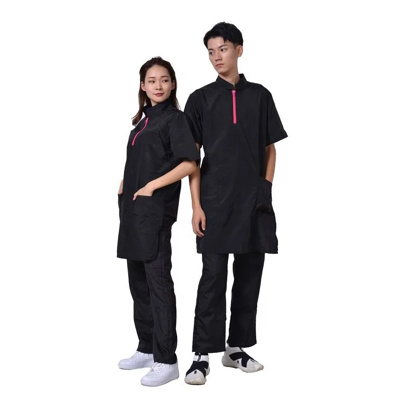 Новый дизайн, униформа для спа салона красоты, Антистатическая куртка с коротким рукавом, школьная форма