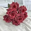 upgraded version-7-head embossed cappuccino bouquet-red