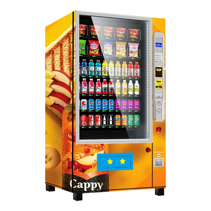 Conveyer Belt Aisles with Elevator Lifting Freeze Soft Ice Cream Vending Machine