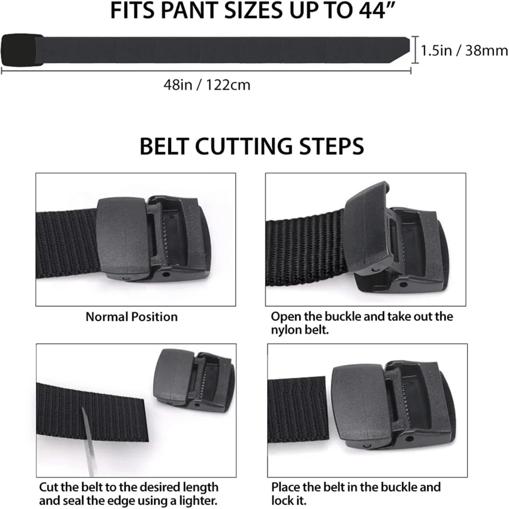 Durable Waterproof Multifunctional Nylon Belts High-quality Men Adjustable Canvas Tactical Men Belt