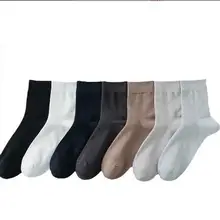 Classical Plain Mesh Men's Custom Cotton Business Crew Socks Summer Men Casual Tube socks Wholesale