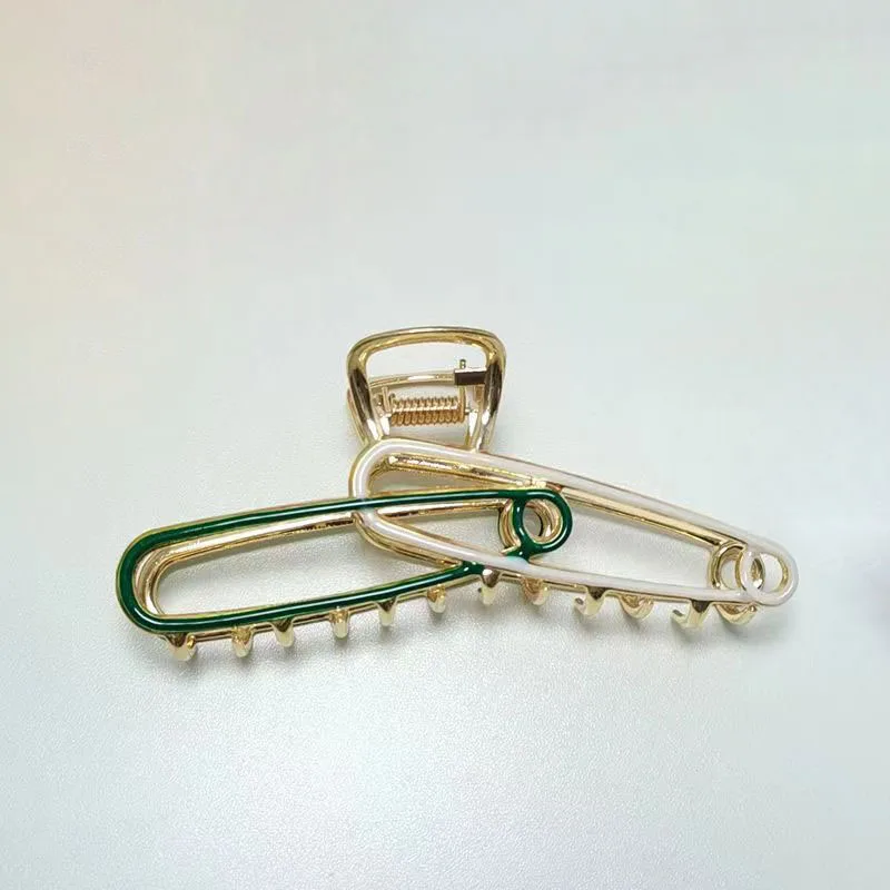 Genya Sample Paper Clip Hair Claws Handmade Metal  Hair Claw Clip No Damage Hair Accessories for Women Girls