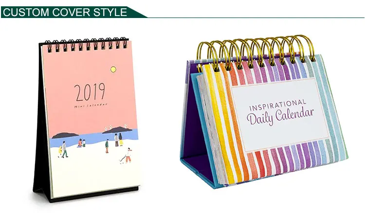 2022 Custom Design Printing Desk Calendar with Stickers