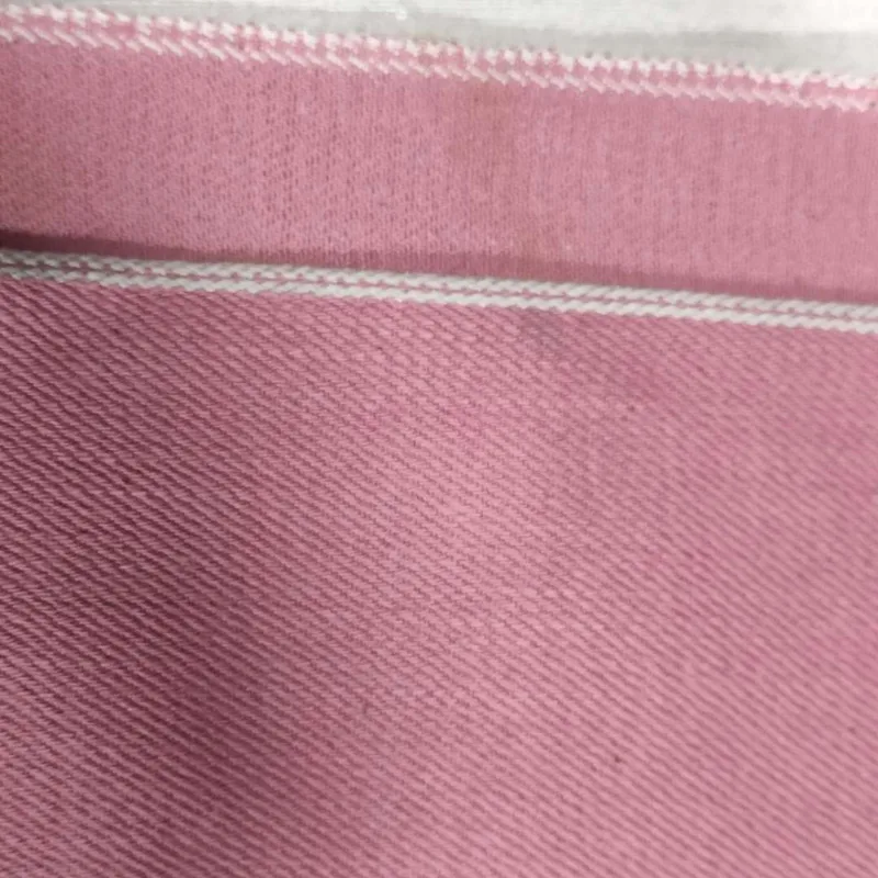 Source Pink raw japanese selvedge denim fabric on m.