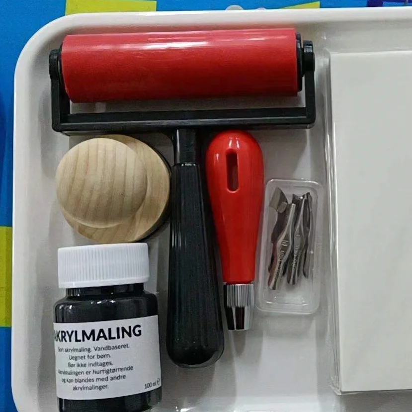 lino cutting & printing kit,stamp carving