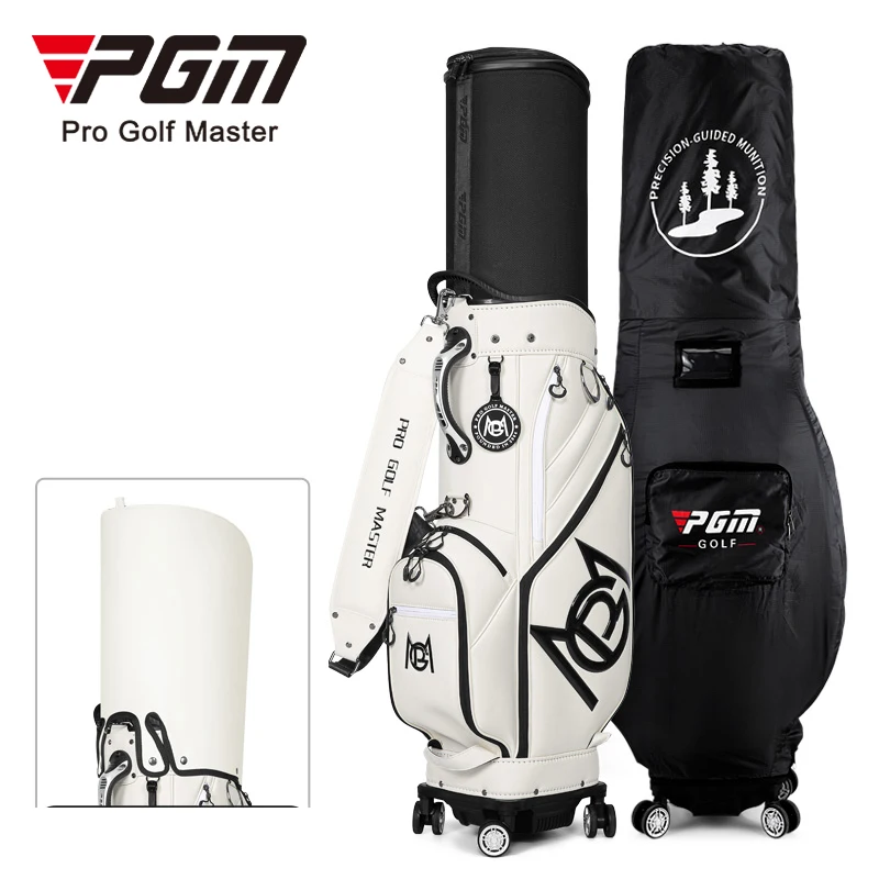 PGM QB153 Golf Travel Bag - Ultimate Hard Case with Wheels
