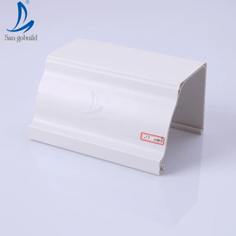 Vinyl Rain Gutters PVC Water Collectors Rainwater Drainage System