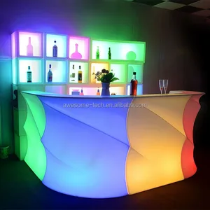 Colorful Event Bar Counter Set Waterproof Home Bar Night Club Illuminated Led Commercial Bar Counters With Bucket