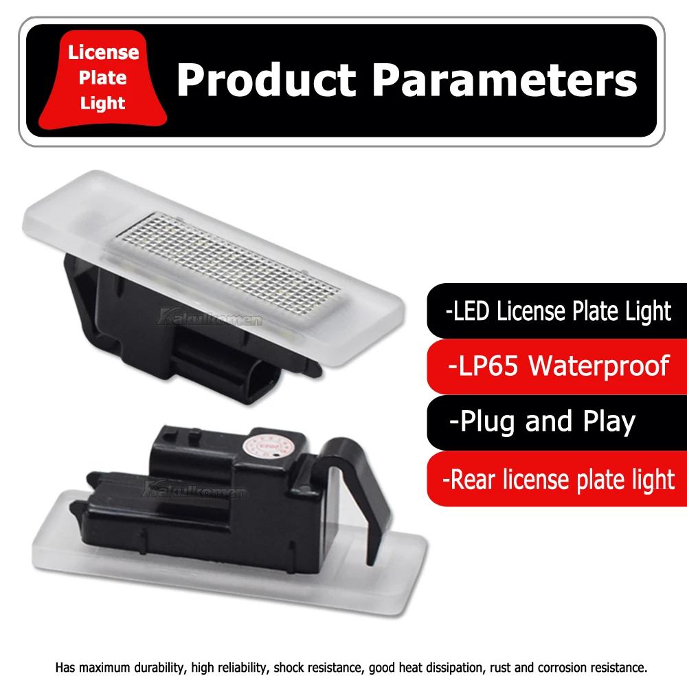 Arrière Éclairage Plaque D'immatriculation Pour Renault Clio II