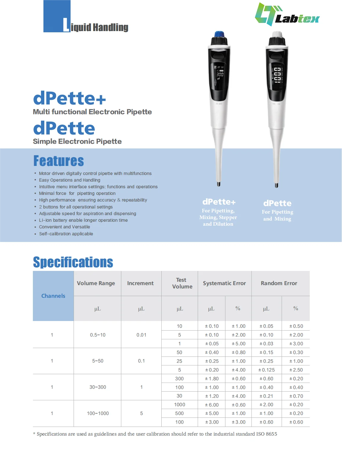 Labtex Dpette Electronic Pipette Controller Single Function Single