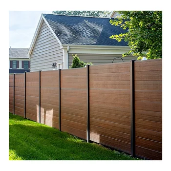 Waterproof and UV Resistant Garden WPC Panel Fence Factory Price Easy Install 180 x 180 Wood Plastic WPC Fence