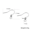 Flattened spiral ear hook-steel
