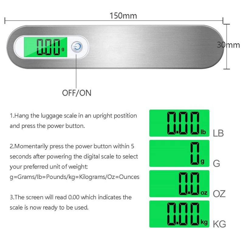 Luggage Weight Scale, Digital Weighing Scale - Shopping24bd