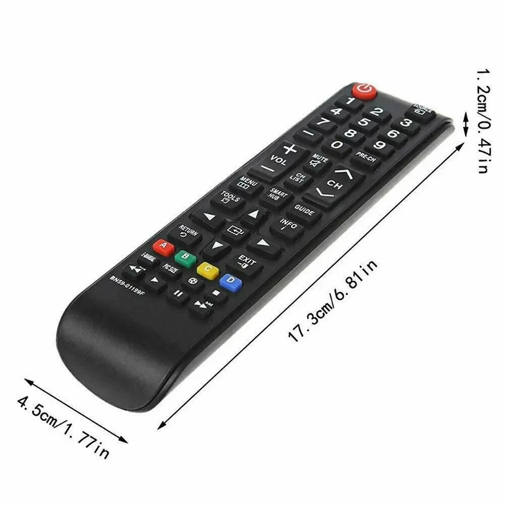 Universal ABS Plastic Custom Function Fixed Code Remote Control for Samsung Smart LCD LED HD TV 1-Year Warranty