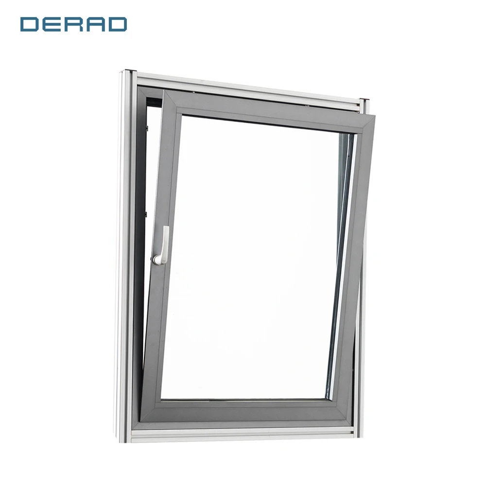 Resident thermal break aluminum tilt turn windows triple glazed aluminium inward tilt turn window for office stairway details