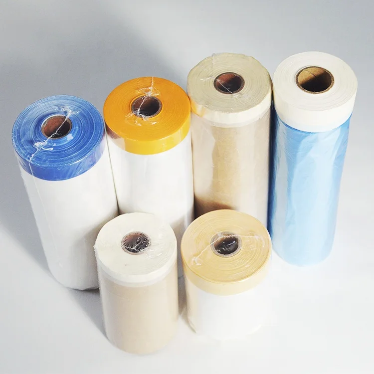 Grs Certificate Hdpe Masking Film For Painting Washi Green Adhesive