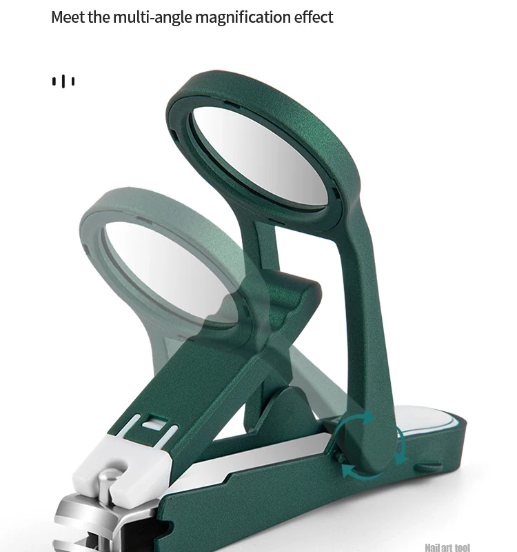 Stainless Steel Magnifying Glass for the Elderly Special Anti-splash Special Thick Hard Nail Clippers Special Thick Hard Nails