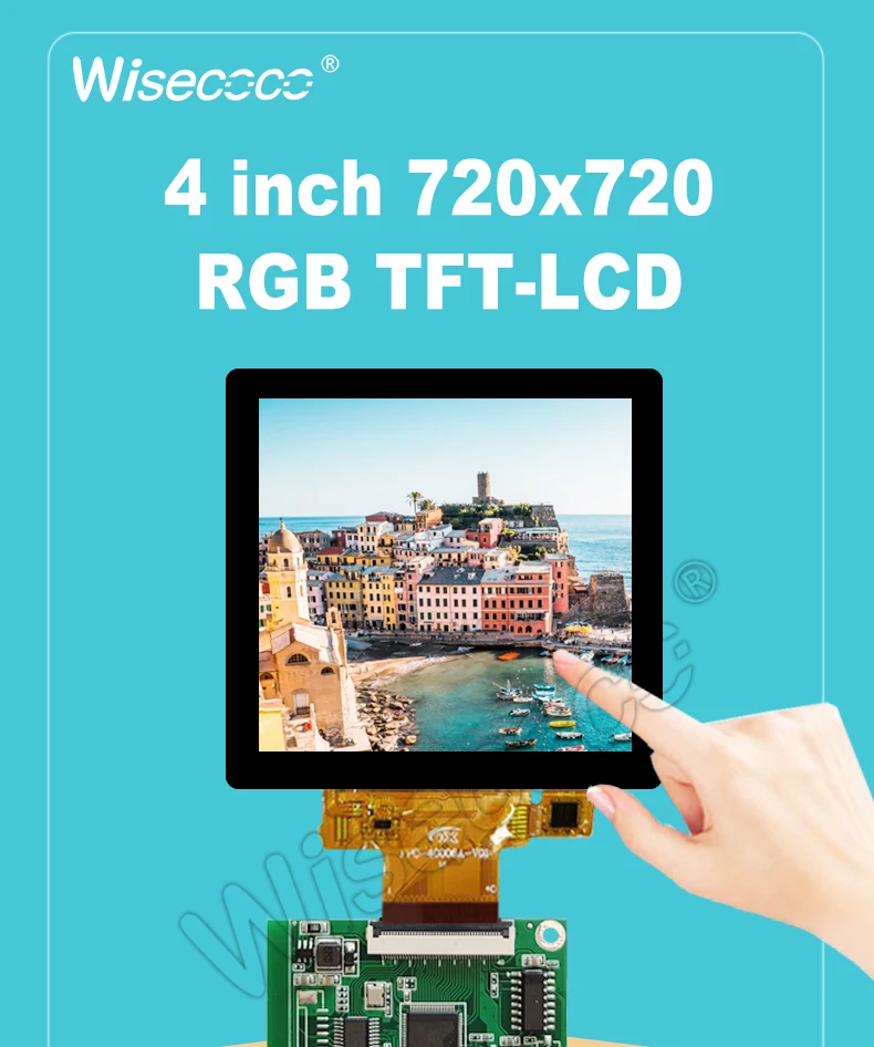 Lcd 4 Inch Mipi Display 720x720 Ips Lcd 4'' Square Tft