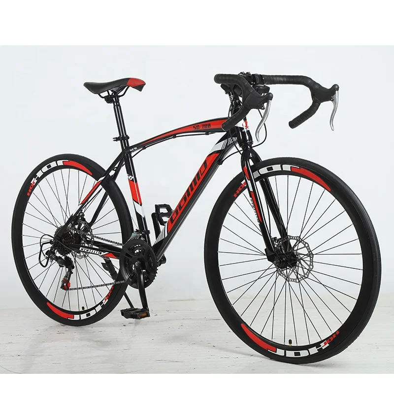 Eurobike road bike tsm550 bike 21 speed dual disc brake 700c wheels road bicycle hot sale