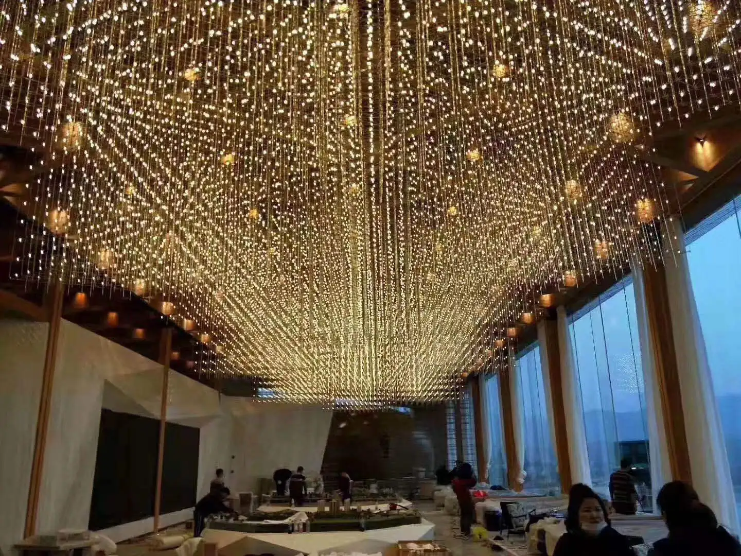 ECOJAS Professional Customization Sri Lanka Hotel Project Lobby Chandeliers