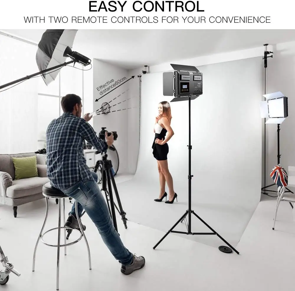 Hot Sale High Quality  Led Panel Light 3200-5600k Video Equipped with LCD screen