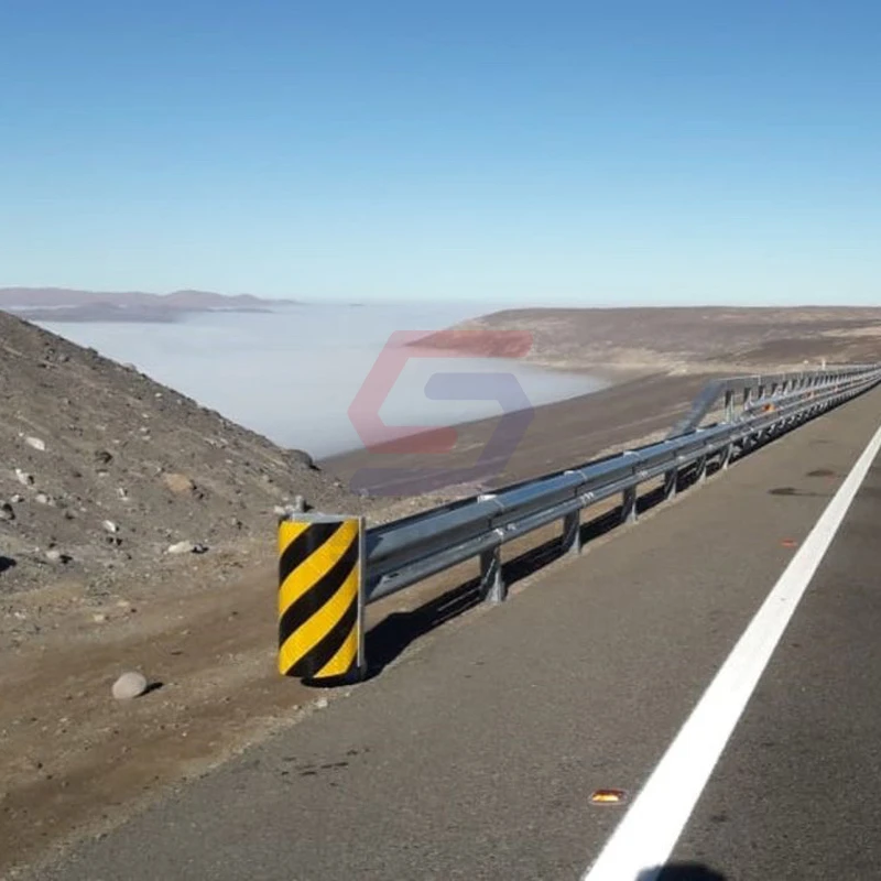 Factory Supplied CE Standard Traffic Safety Steel Anti-Collision Crash Cushion Highway Guardrail with SKT Terminal End