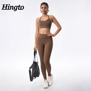 OEM Wholesale Custom Sports Bra and Leggings Set Workout Clothing for Women Fitness Wear Sets Gym Suits High Quality Yoga Sets