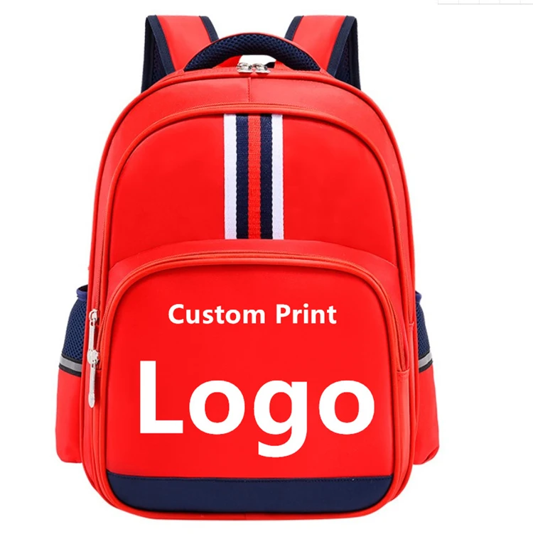 Promotional Custom Logo Printed Children Kids Book Bags Student