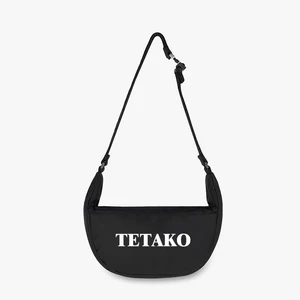 Luxury One Shoulder Boho Messenger Crossbody Bag Custom Logo Waterproof Nylon for Outdoor Travel Black with Zipper Closure