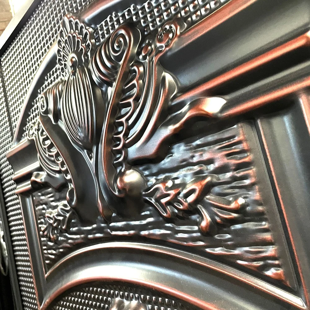Latest Design Luxury Style High Quality Cast Aluminum Door Steel Security Interior Door With Cheap Price
