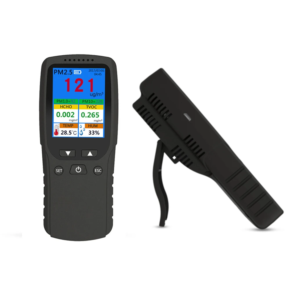 Высокоточный PM2.5 метр с аккумуляторной батареей лазерный датчик экспорта и загрузки данных