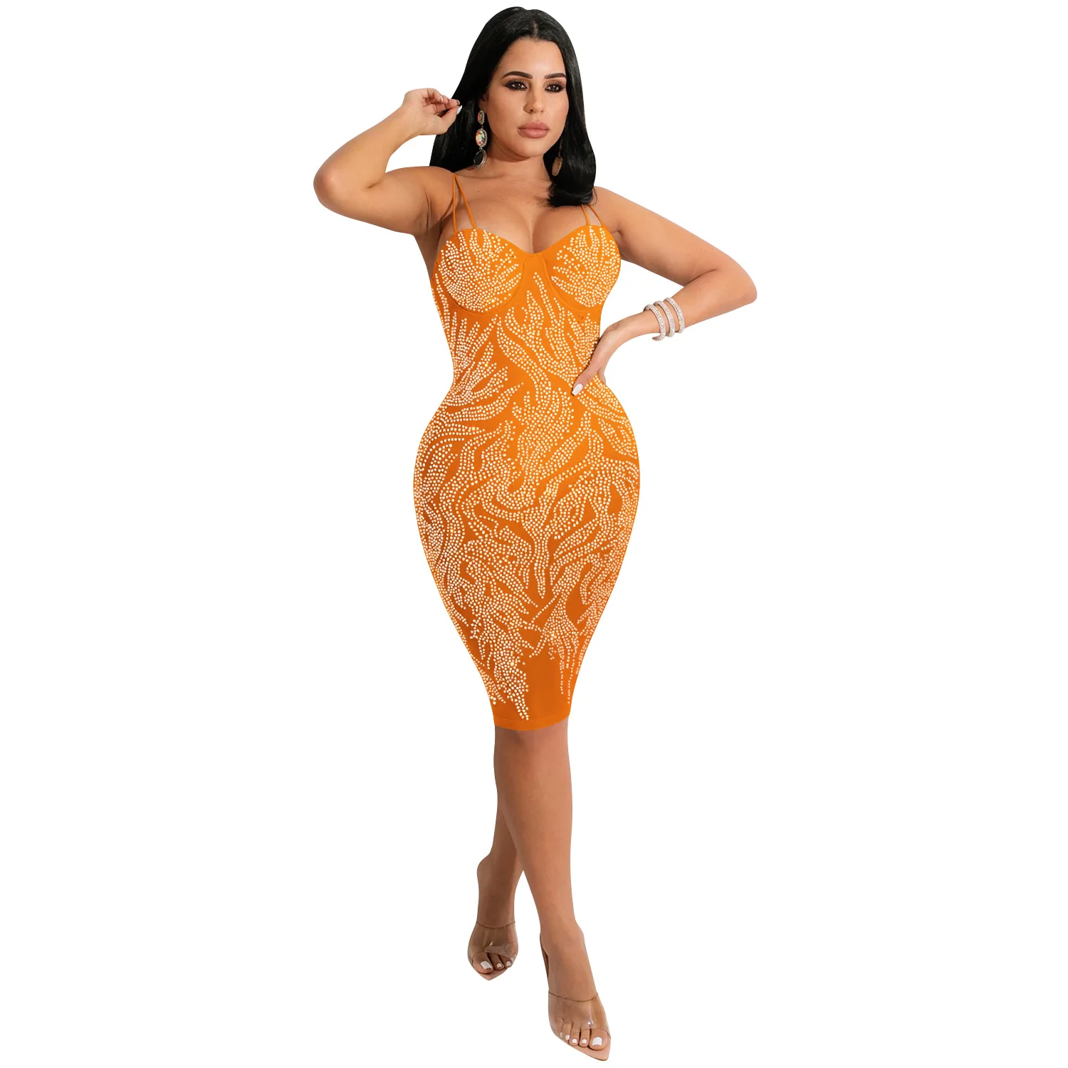 Plus Size Sexy Nightclub Dress Women Bodycon Mini Dress Shinny Glitter Rhinestone Mesh Red Party Dress Plus Size Sexy Nightclub Dress Women Bodycon Mini Dress Shinny Glitter Rhinestone Mesh Red Party Dress