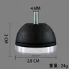 Thickened large rotating metal head
