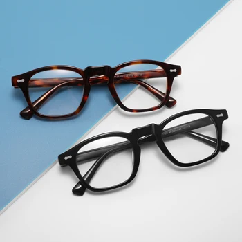 Handmade Luxury Acetate Glasses 2023 High Quality Square Optical Eyeglasses Frames for Women Men