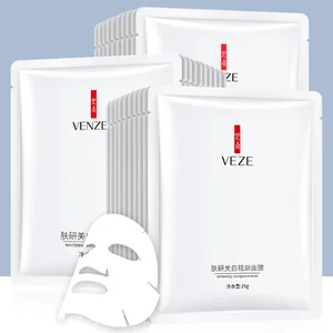 OEM VEZE Collagen Anti Wrinkle Face Skin Care Whitening Moisturizing Anti Aging Crystal Herbal Private Label Facial Sheet Mask