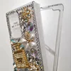 Botella de perfume Rhinestone Flower Case