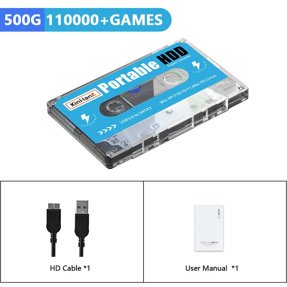 Kinhank Super Console X: Plug & Play Retro Gaming with 110K+ 