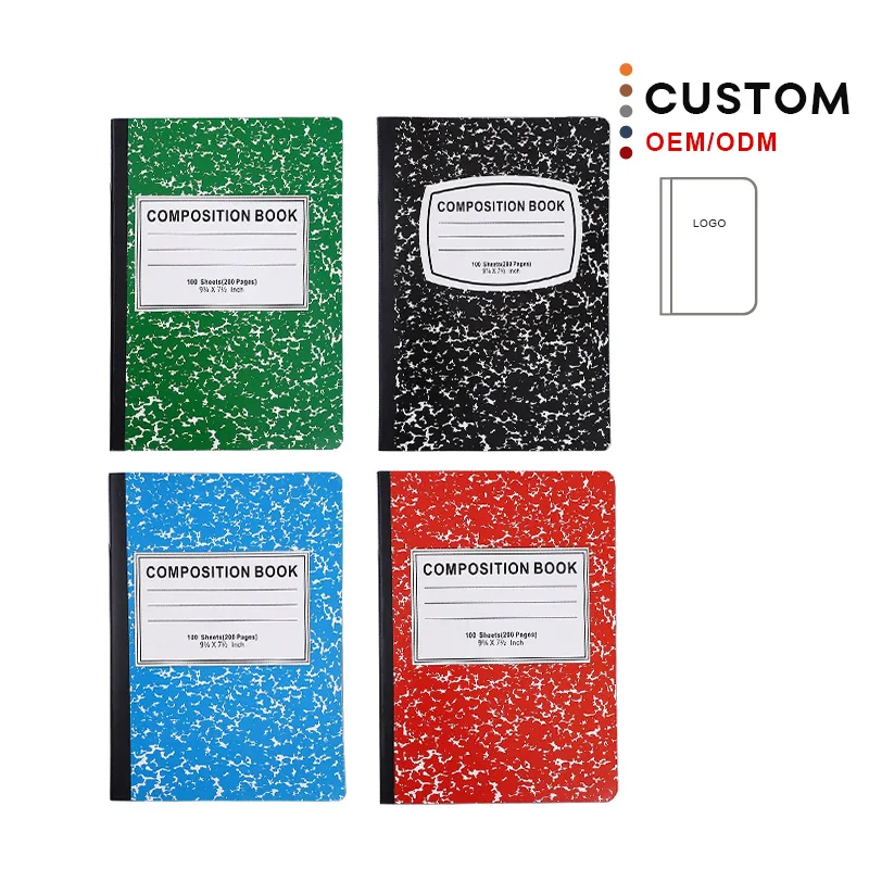 Customized Writing Students' Composition Exercise Books Notebooks Composition Notebook