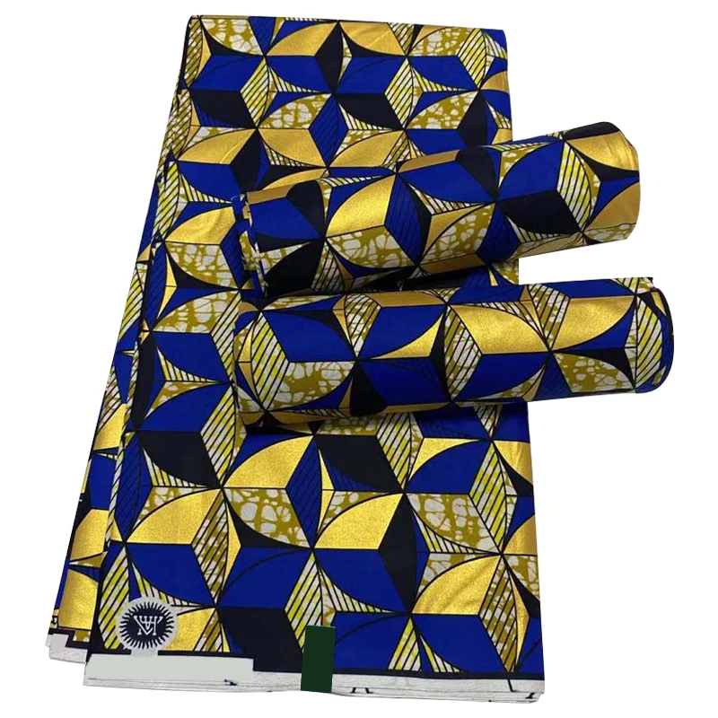 Оптовая продажа хлопковая полиэфирная ткань африканский восковой принт красочная в стиле Гана Анкары и