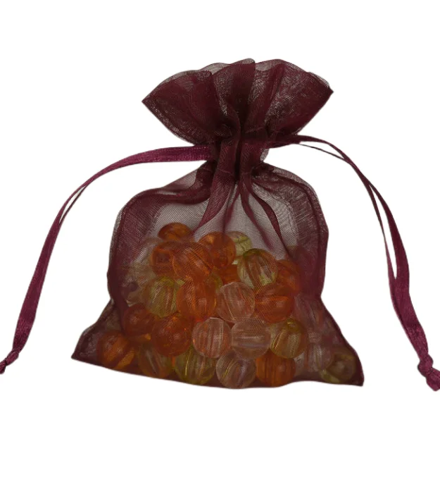 Индивидуальная подарочная упаковочная сумка с логотипом однотонная карманная Сумка из органзы для ювелирных изделий косметический подарок Жемчужной