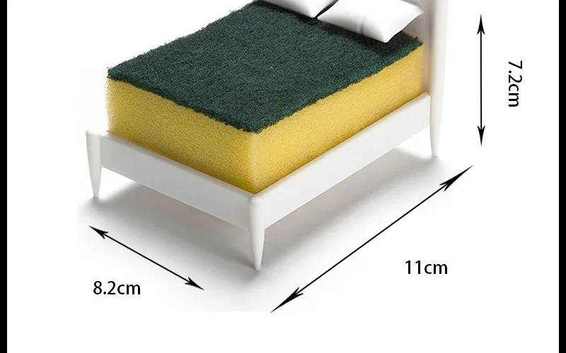 Creative cleaning cloth sponge small bed bed shape cleaning cloth storage rack kitchen drain storage rack supplier