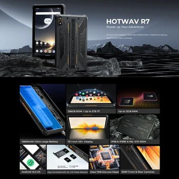 Hotwave R7 Tablet - 6GB+256GB, 10.1 Inch Android 13 Tablet