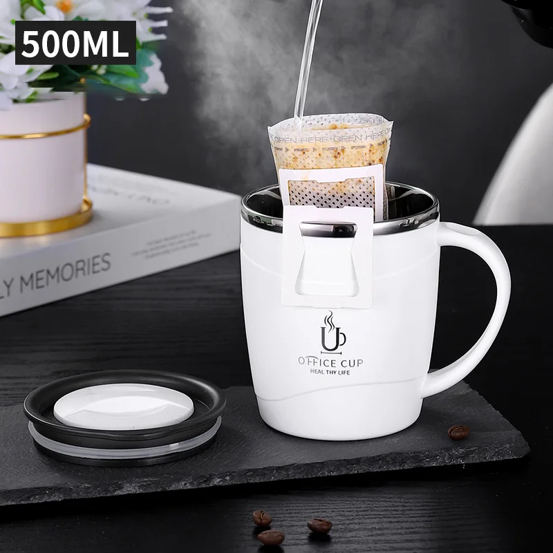Yuedisi 500ML Stainless Steel Travel Mug - Leak-Proof, Eco-Friendly Coffee  Cup for Business Gifts & Home Use