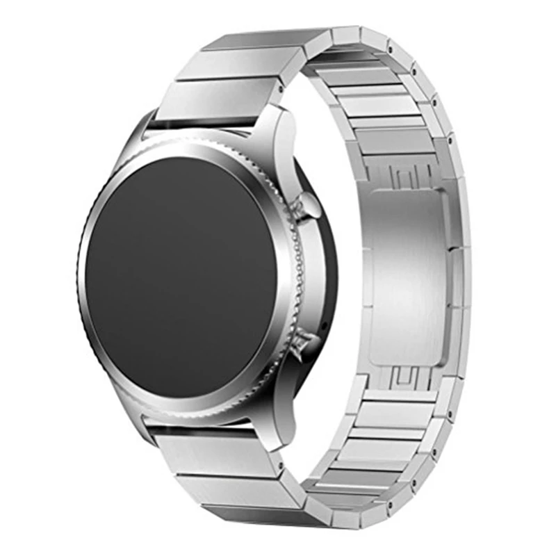 22mm Smart Watch Band Quick Release Stainless Steel Metal Link Bracelet Strap for samsung Gear S3 Smart Watch for galaxy Watch